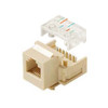 Steren 310-106IV-10 Telephone Insert 10 Pack Jack 6 Conductor RJ12 CAT3 Ivory Gold RJ-11 / RJ-12 Keystone Wall Plate Modular RJ11 Plug Connector 6 Wire QuickPort Snap-In for Data Signal Transfer, Part # 310106-IV-10