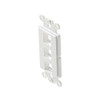 Eagle Decora Type 3 Port Keystone Insert White Plate Modular ABS Plastic Easy Data Junction Component Snap-In Insert