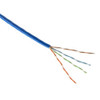 Steren 300-784BL 250 FT CAT5E Cable Blue 350MHz UTP CM Solid Copper 24 AWG Conductor Etherent 4 Pair 250' FT Bulk Blue PVC Jacket UTP High Speed Ethernet Computer CAT5E