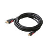Steren 516-426BK 6' FT HDMI Cable Type A Male to Type C Mini Male A/C 19 Pin Gold Video High Speed 1.3 1080P Category 2 Black Digital HDTV Gold Series Certified Approved Multi-Media Interface Interconnect with Gold Connectors, Part # 516426-BK