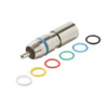 Eagle RCA Compression Connector RG59 Mini Coaxial Cable PermaSeal 6-color Band Nickel 360 Degree Connect 6-Color Bands Audio Video Perma Seal II  A/V Connectors