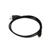 Steren 506-113BK 3' Feet USB A 2.0 to USB Micro B Cable Black USB Data Cable Cell Phone Camera MP3 Player PDA
