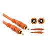 Steren 254-012OR RCA S/PDIF Cable 12' FT Digital Subwoofer Interface Pro Grade Orange with Gold Plate Connectors,  Part # 254012-OR