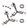 Eagle EZ 29-36 Y Type Chimney Mount with 18FT Galvanized Straps TV Antenna Mast One Pair of 2 Heavy Duty Brackets Pipe Size Up To 1-1/2"