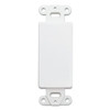 Eagle Blank Decora Wall Plate Style White Face Insert Flush Mount Nylon Insert for Decorator Opening Covers