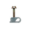 Eagle Flex Grip Clip Single Gray Wire Cable Clip Fastener Coaxial Mounting Screw UV Inhibitor RG6 RG59 1/2" Screw-In
