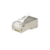 Eagle CAT6 RJ45 Shielded Connector Terminates 22-24 AWG Stranded or Solid Cable High Impact Clear Polycarbonate Plugs