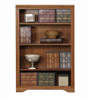 Eagle 32 x 48" Ivy League Oak Ridge Furniture Transitional Home Office Open Library Style Solid American Hardwood Bookcase with 3 Adjustable Shelves and Fluted Detail, Part # E-93348
