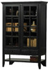 Eagle 49.75 x 74" Curio Display Hutch Linden Sedona Solid Hardwood Home Furniture Glass Cabinet with Matching Painted Hardware, Straight Leg Design, 2 Adjustable Wood Shelves, 2 Drawers and Open Bottom, Part # E-77001