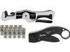 Channel Master CM-7170BDL Compression Crimp Tool Installation Kit With Coaxial Cable Stripper and Connectors