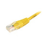 Eagle 14' FT CAT5e Patch Cord Cable Yellow UL Gold Plated RJ45  24 AWG Copper TIA/EIA UTP Molded End Connector 350 MHz RJ45 Jumper Ethernet Data Phone Audio Signal Communication Network Distribution