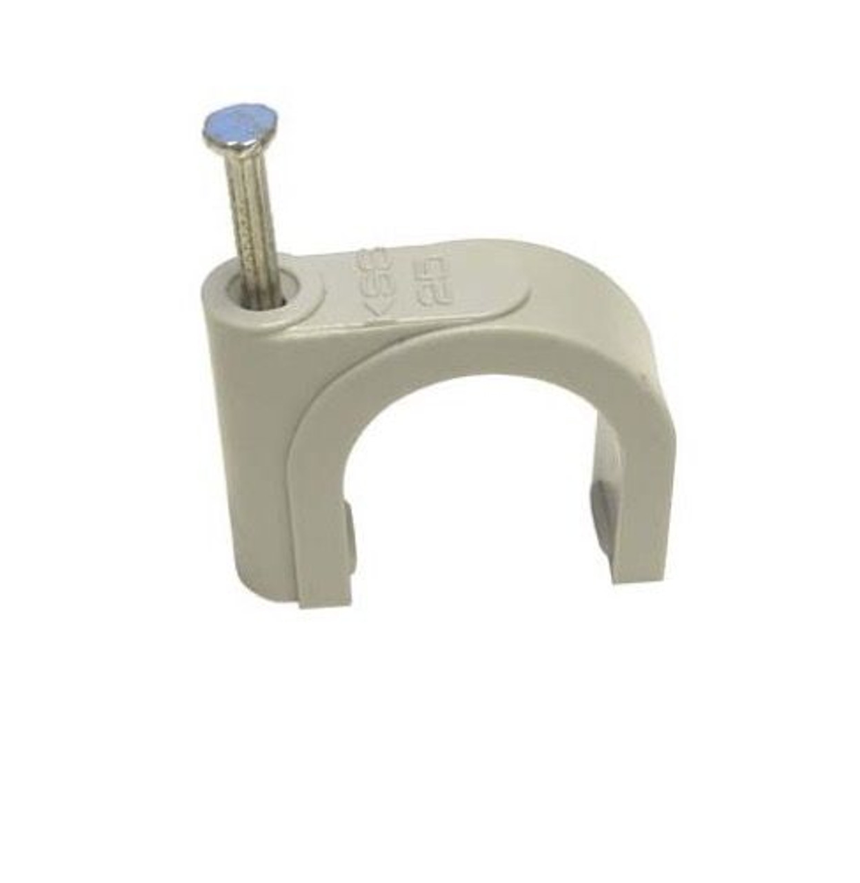 GB Gardner Bender PSW-165 50 Pack 1/4 Coaxial cable Staple White RG59 RG6 Single Nail Fastener Modular Telephone Data Line Clips Straps, Video Signal Wire Holder Clamp, Part # PSW-165