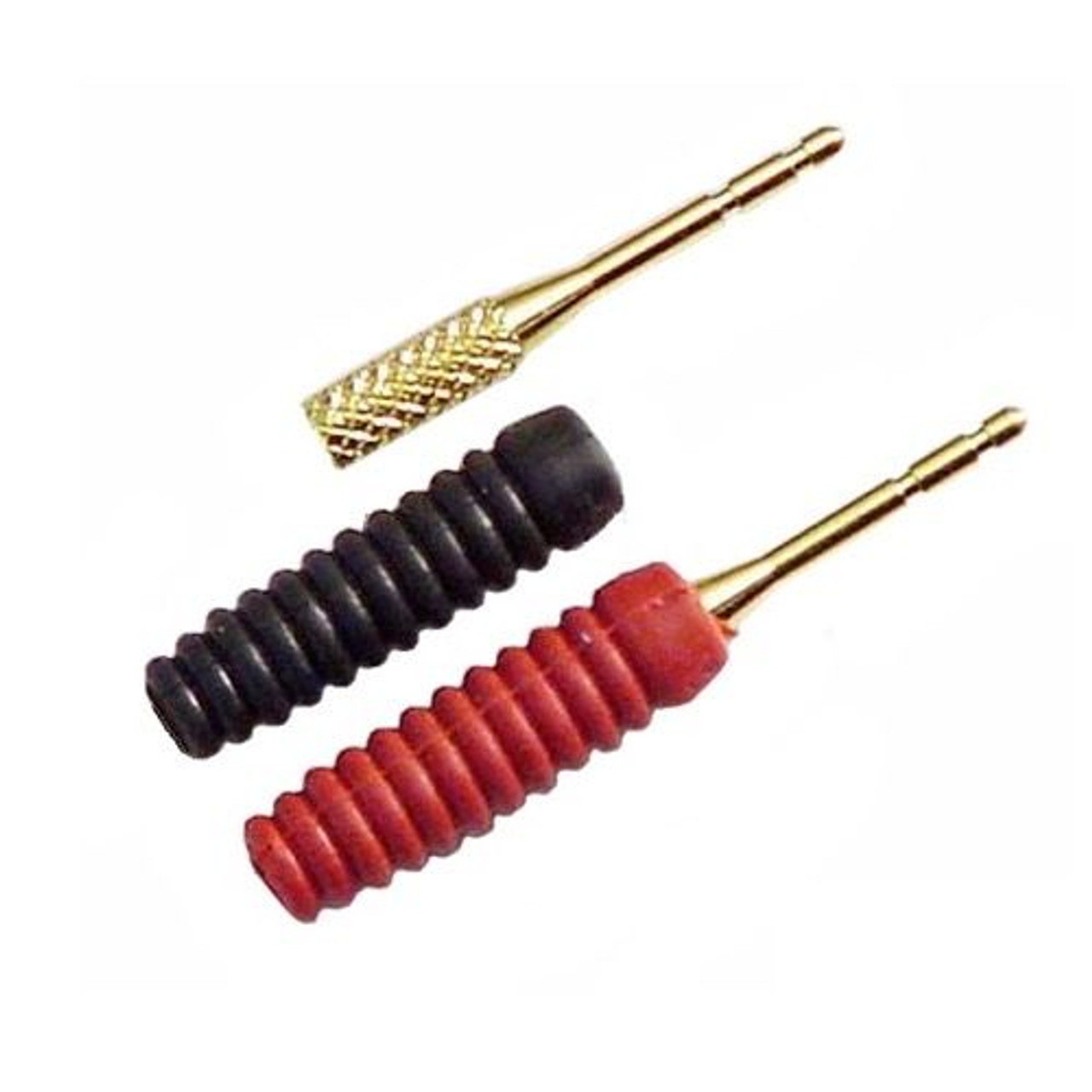 Monster Cable GPT-MH Twist Crimp Speaker Pin Connector 8 Pack Gold Straight Pins Digital Audio Signal Component Connector Locking, Tooless Wire, Part # GPTMH