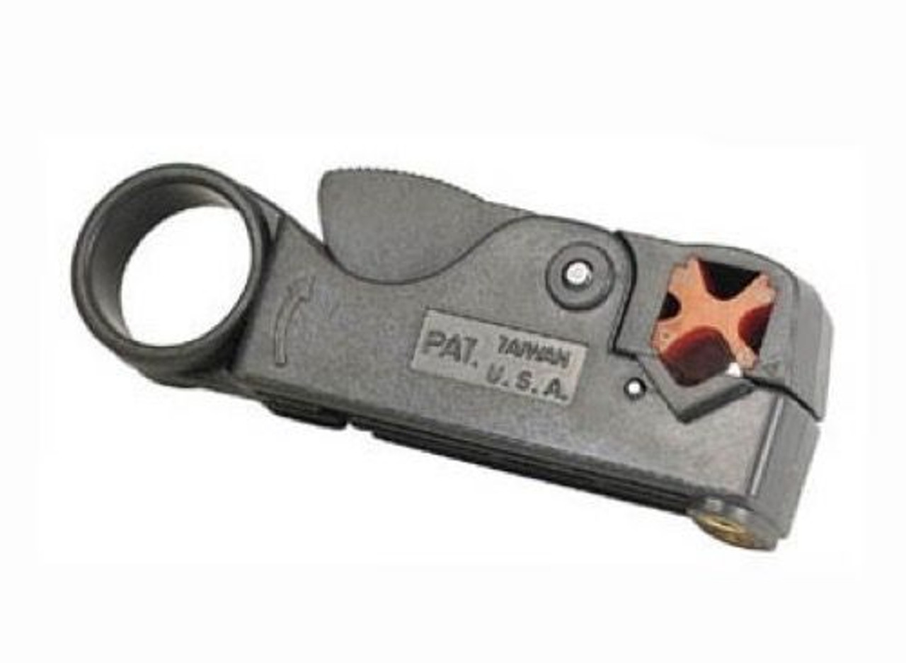 Coaxial Cable Stripper Tool Rotary Precision Spinner Thumb Hole for RG-6