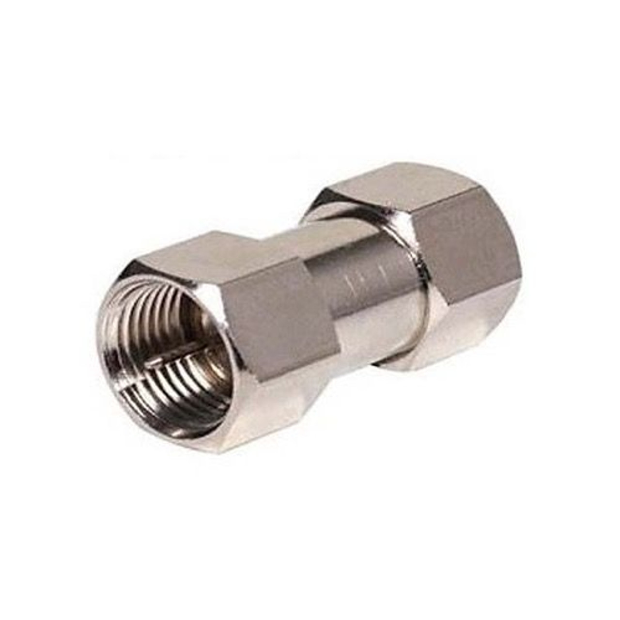 Petra F Male to F Male Coupler Connector 1 Pack Adapter Double Male Splice F-71 Coaxial Cable Coupling Barrel Connector, RF Signal Audio Video Component Plug, Part # F71