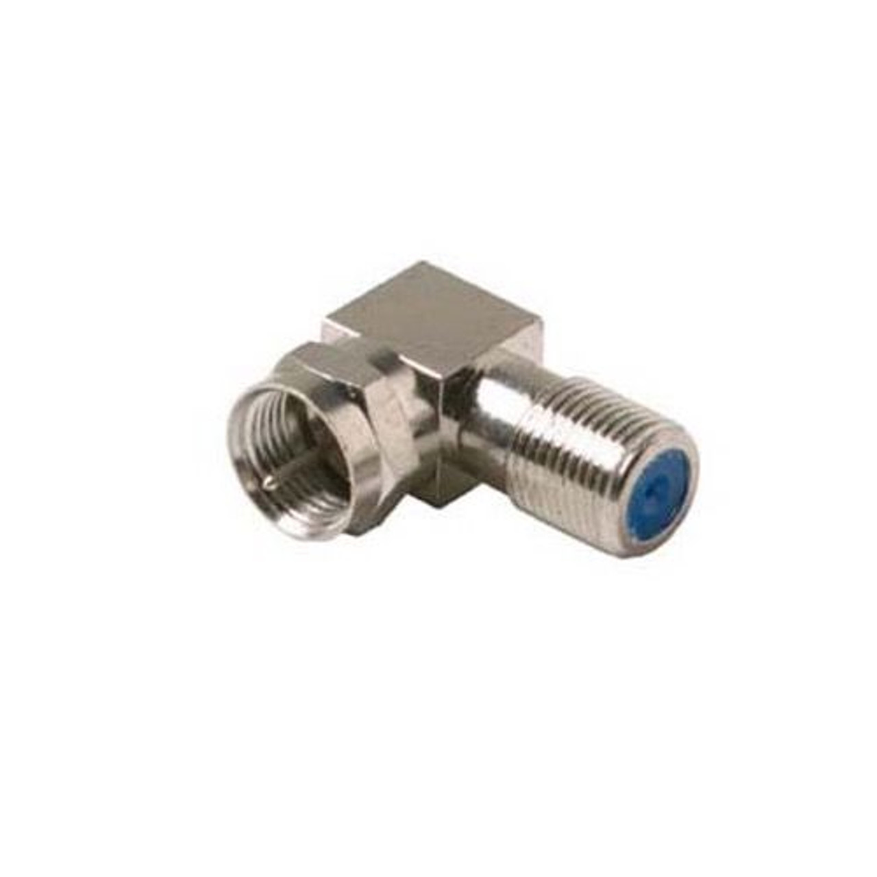 Steren 200-106 Right Angle F Adapter Premium 2.5 GHz Type Connector Male to Female High Frequency 90 Degree Coax F Adapter Connector Component RF Digital Signal TV Adapter, Part # 200106