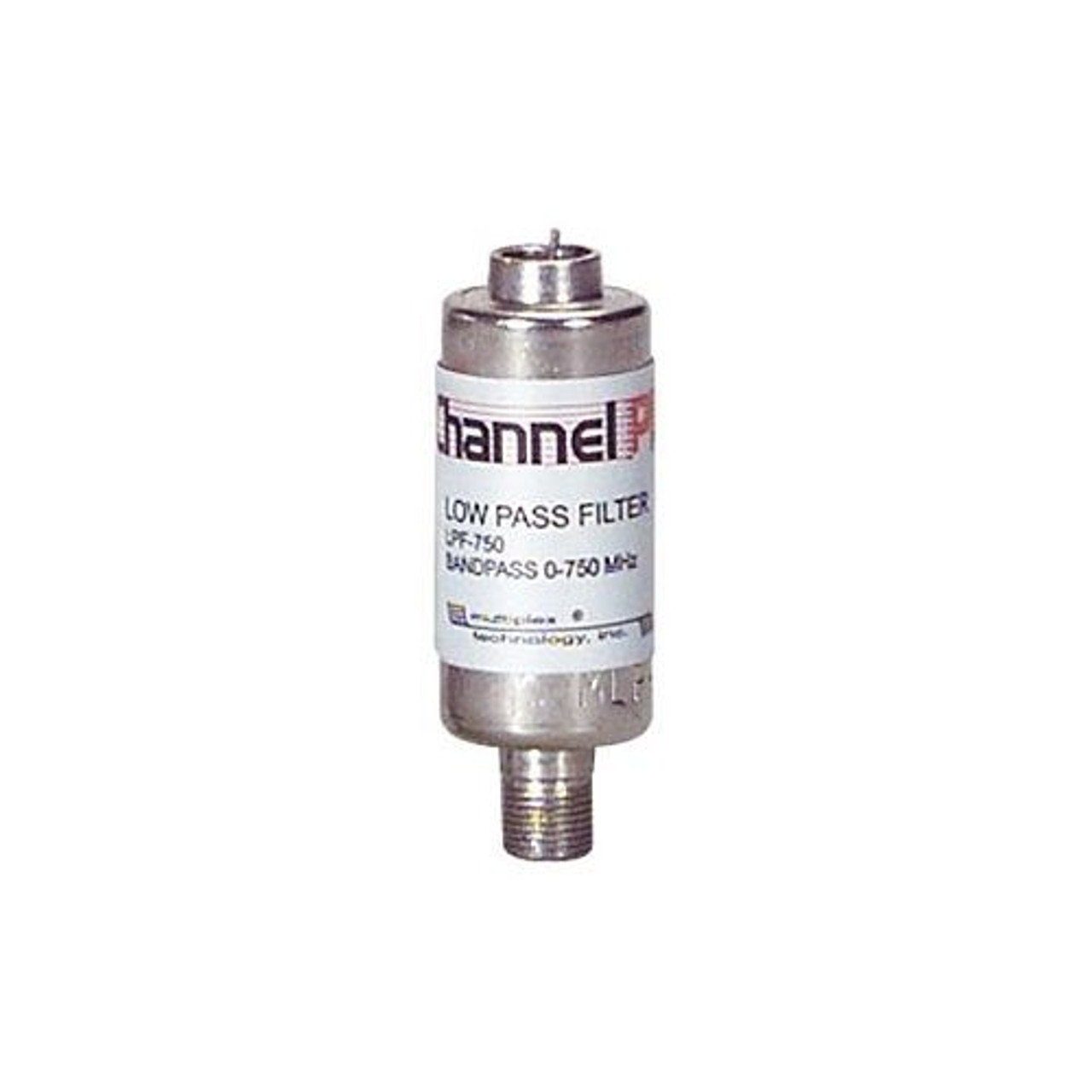 Channel Plus LPF-750 Low Pass Filter Channels 2 - 116 Removes CATV Channels Above the Pass Band 750 MHz LPF750 1 Pack In-Line Low Band Pass Filter Coupler Barrel Adapter, Part # LPF-750