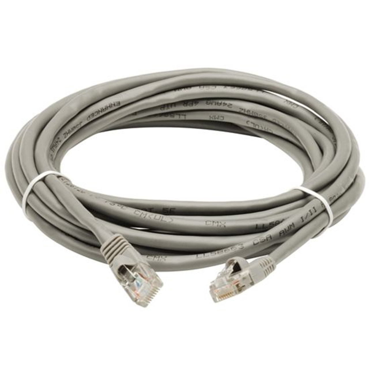 Steren 308-610GY 10' FT Gray CAT5e Patch Cable UTP 350 MHz Molded Booted RJ45 Network 24 AWG Copper Stranded Male to Male RJ-45 Enhanced Category 5e High Speed Ethernet Data Computer Gaming Jumper, Part # 308610-GY