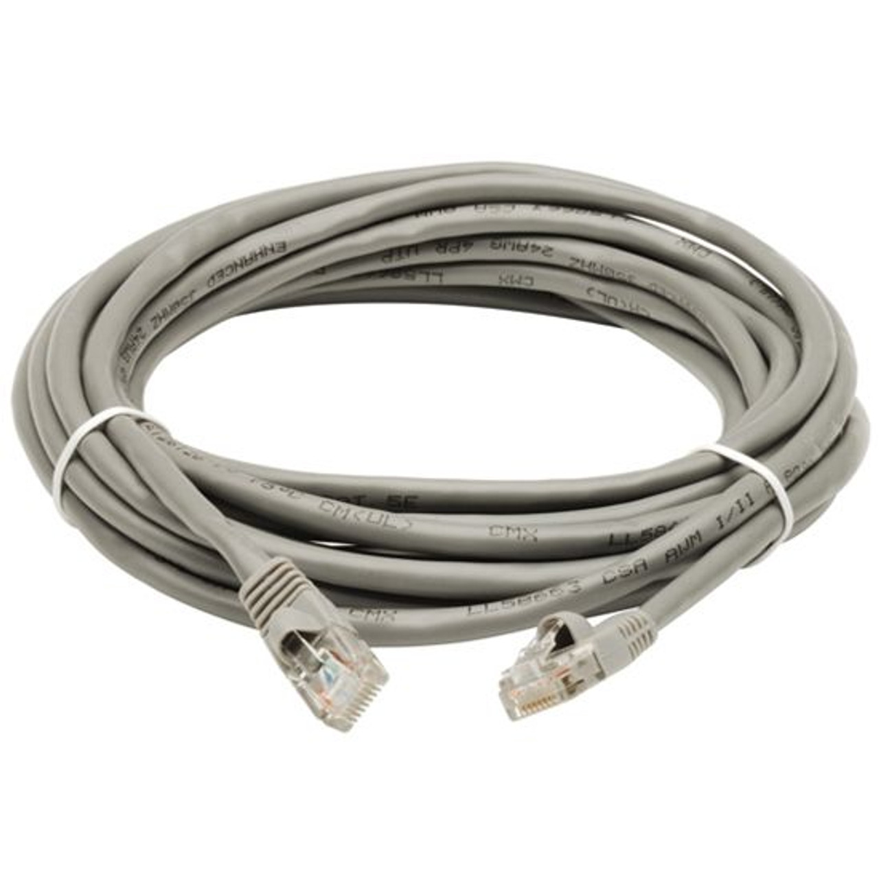 Steren 308-614GY 14' FT Gray CAT5e Patch Cable Copper UTP 350 MHz Molded Booted RJ45 NetworkSnagless 24 AWG Stranded Male to MaleRJ-45Enhanced Category 5e High Speed Ethernet Data Computer Gaming Jumper, Part # 308614-GY