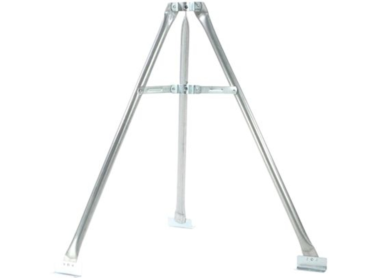 PCT Channel Master 3092 Tri-Pod Tower Antenna Base 3' FT Kit Mast Support Tripod Heavy Duty Antenna Mast Support Mount Outdoor Off-Air TV Aerial Stand-Off Kit with Pitch Pads and Lag Bolts, Part # CM3092