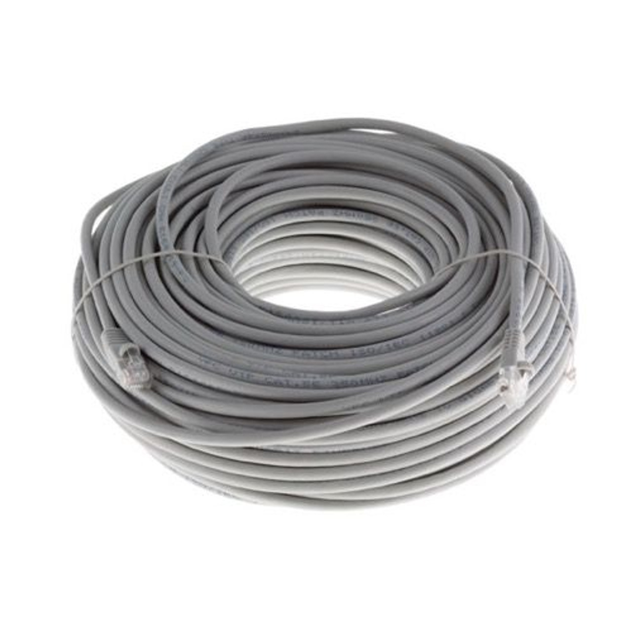 Steren 308-650GY 50' FT Gray CAT5e Copper Cable UTP 350 MHz RJ45 Molded Booted Network Patch 24 AWG Stranded Male to Male RJ-45 Enhanced Category 5e, Part # 308650-GY