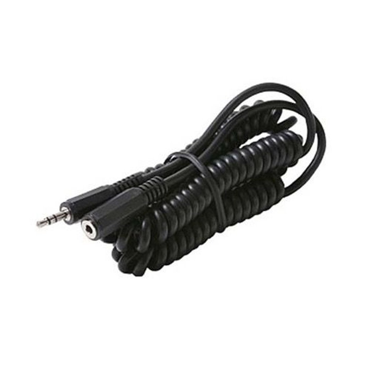 Steren 255-185 10' FT Coiled 3.5mm Stereo Headphone Extension Cable Male Stereo Plug to Female Stereo Jack Audio Adapter Extension