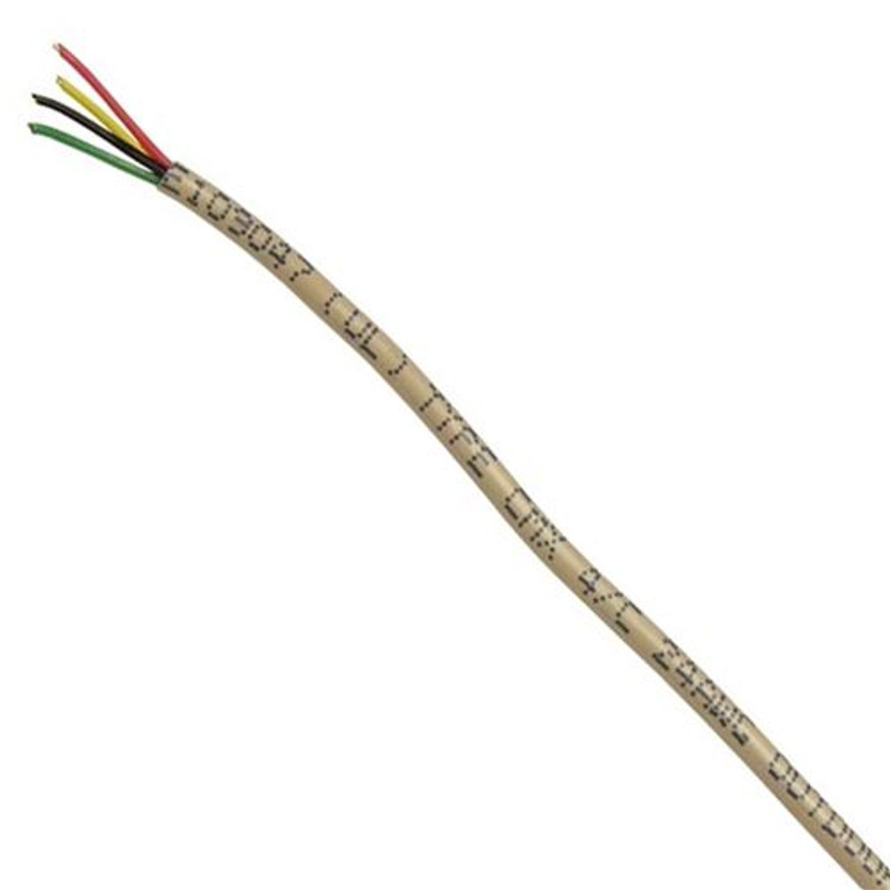 Eagle TWR-500 Telephone Cable 500' FT Round Bulk Station Wire Solid 4 Conductor 24 Copper Gauge Modular Telephone Line Cord Cable Beige Data Signal Jack Hook-Up Wire, No Connectors, Part # TWR-500RND