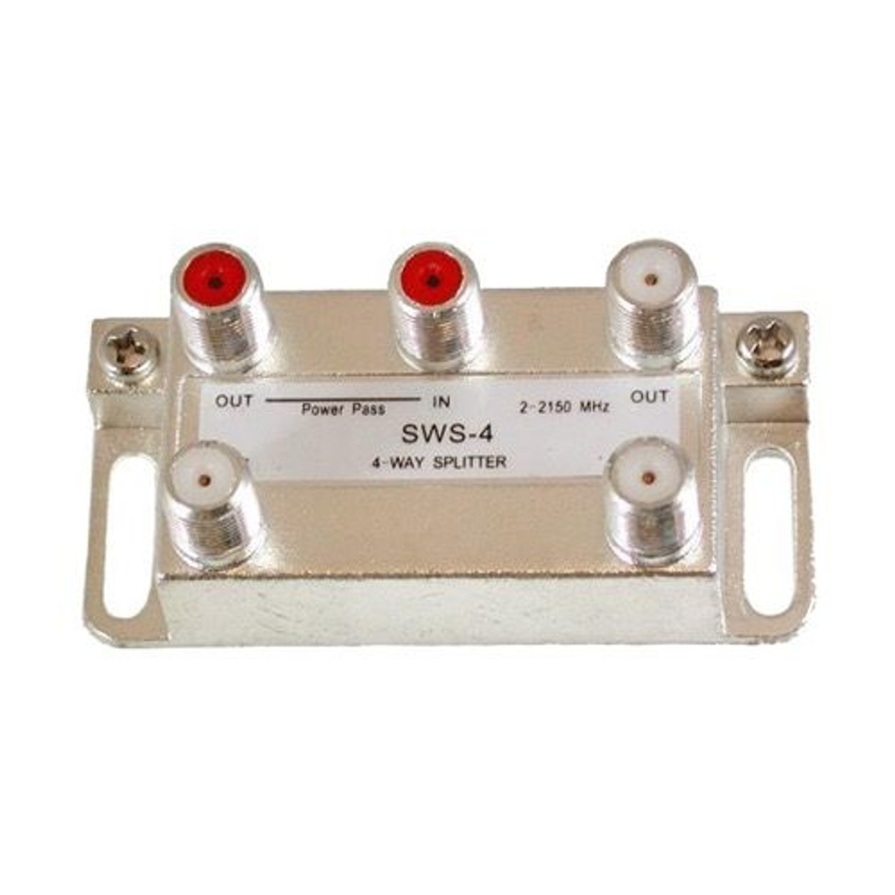 DIRECTV SWM 4-Way Splitter Wide Band 2 2100MHz Satellite Vertical High Isolation, Part # SWS-4