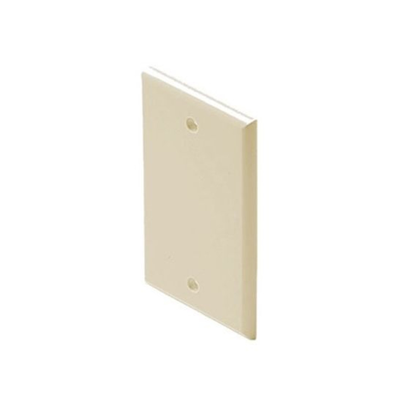 Steren 200-258IV Blank Wall Plate Ivory Flush Mount Single Gang Wall Cover Plate Installation Box Cover, High Impact ABS Construction, 1 Pack, Part # 200258-IV