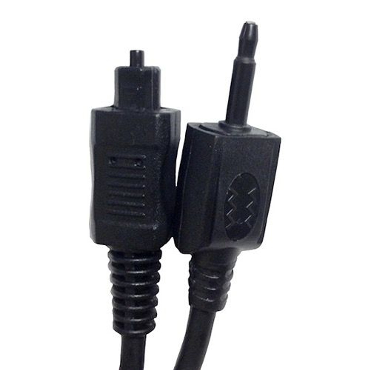 Steren 260-112 12' FT Toslink to Mini Plug Male Cable Optical Digital A/V Premium Audio Cable Dolby DTS Connection TV Component Output / Input Hook-Up Jacks, Part # 260112