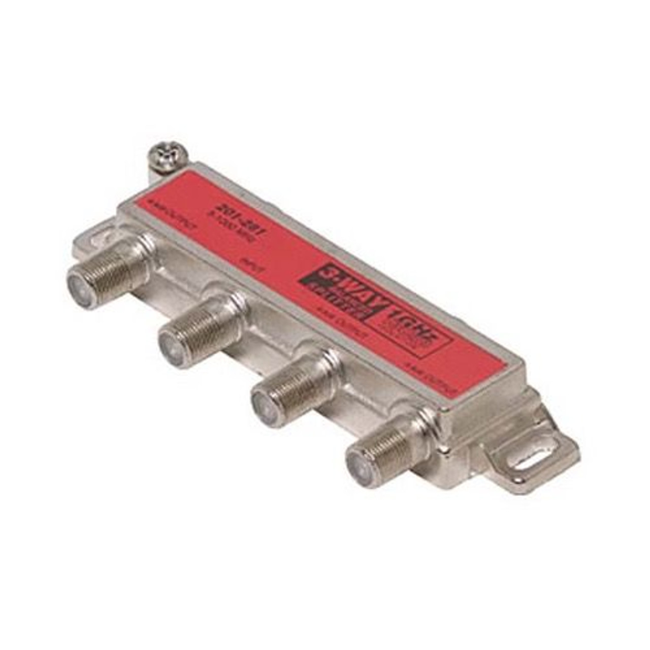 Steren 201-221 3-Way Balanced 1 GHz 130 Splitter dB F-Isolation 6.5 dB Max Insertion Loss Port - Port 29 dB Min Isolation 5-1000 MHz Solder Back Cover High Performance Printed Circuit Board, Part # 201221