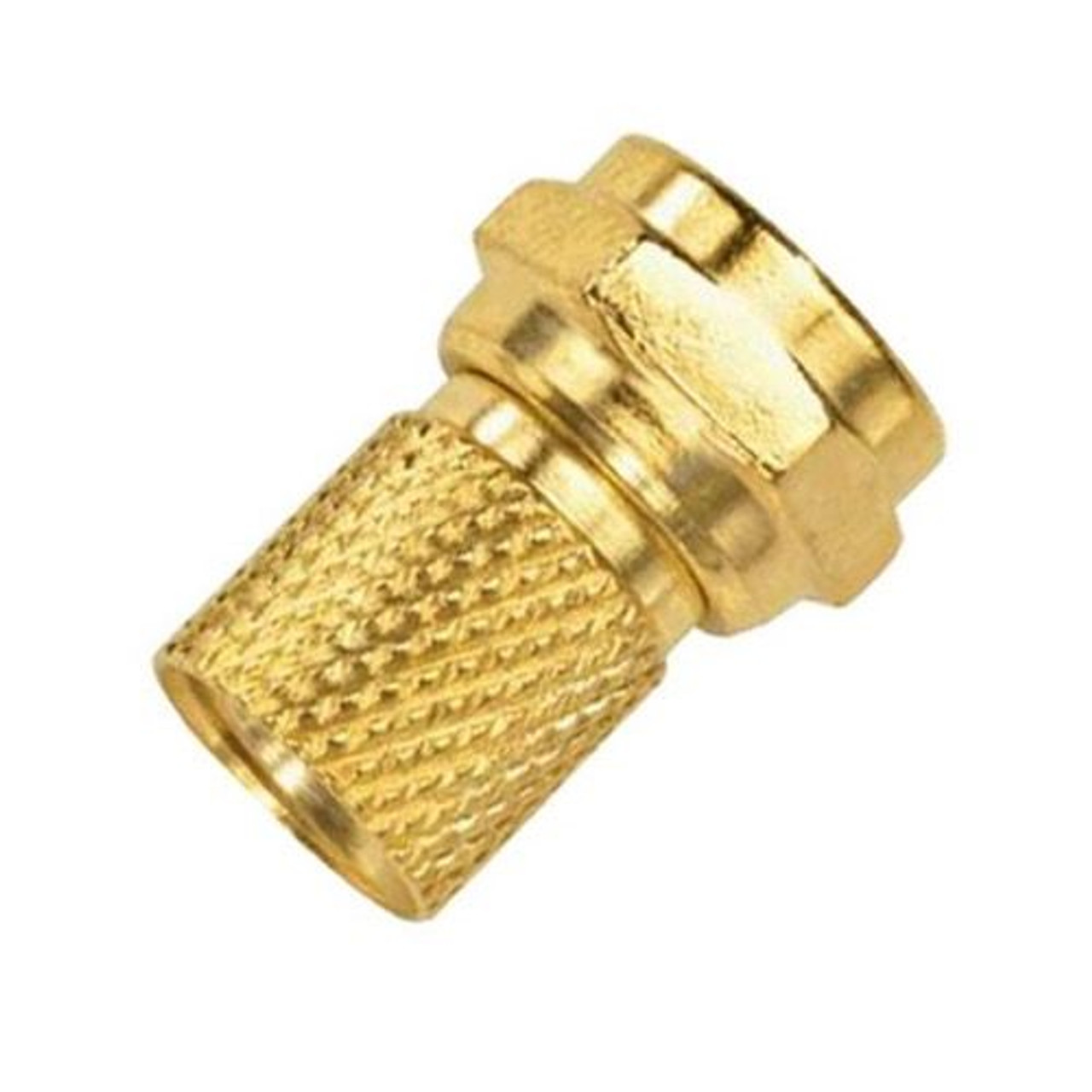 Phillips PH-61028 Twist-On Gold Plated RG6 F Connector 1 Pack RG-6 Coaxial Cable Digital Satellite Dish Antenna TV Signal Tool Less Connector, Easy Hook-Up Component Plugs, Part # PH61028