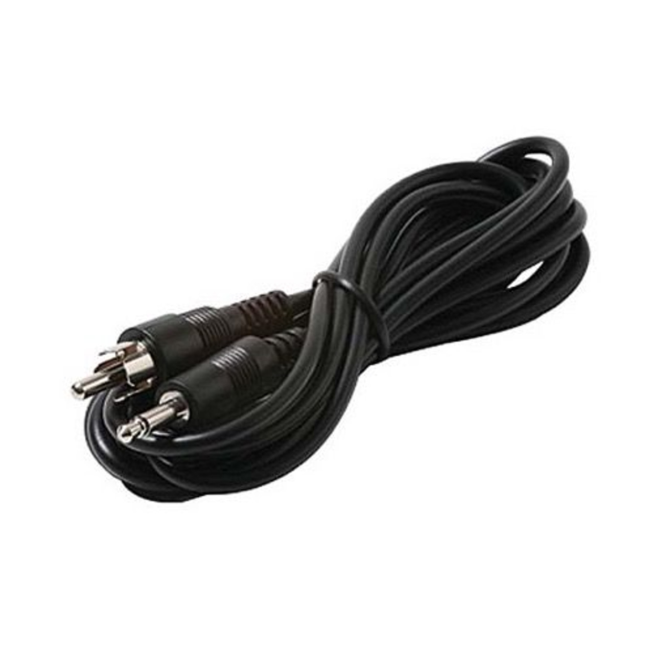 Steren 255-170 6' FT 3.5mm Male Plug Mono to RCA Male Plug Cable Audio 3.5 mm to RCA Dubbing Extension Cable, Nickel Plated Contacts for Improved Performance, Part # 255170