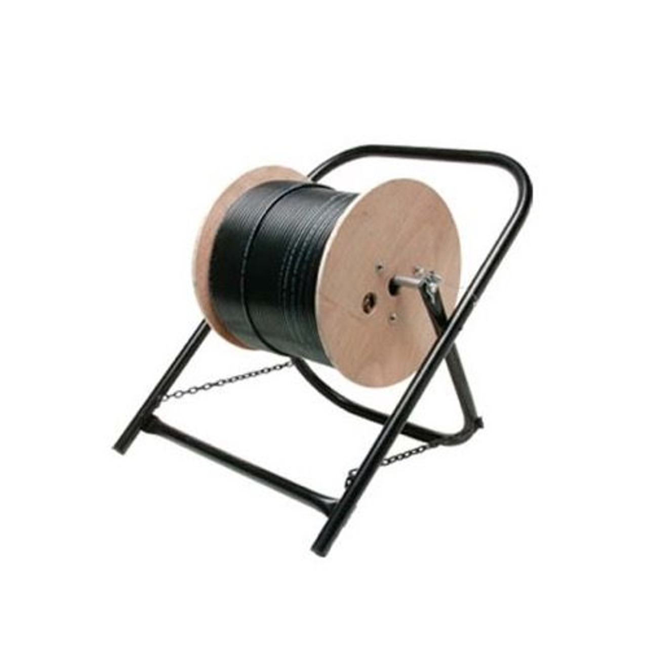 Steren 204-407 Cable Caddy Cart Spool Stand Cable Line Reel Dispenser Cart for Pulling Wires and Cable
