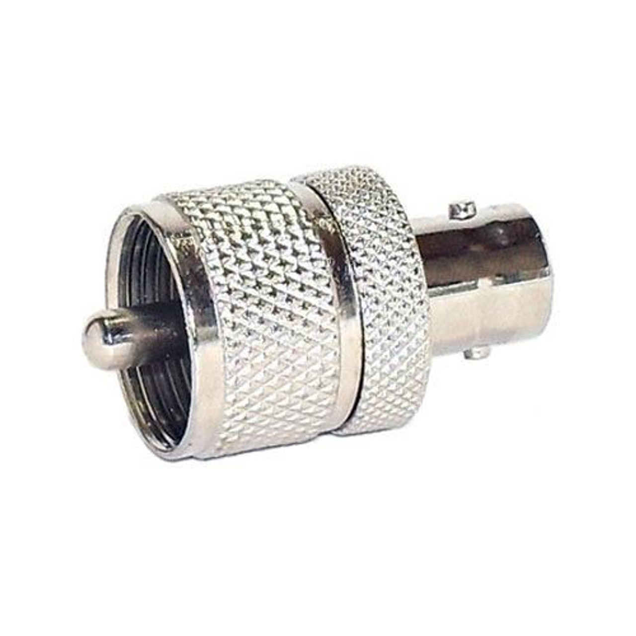 Steren 200-195 BNC Female Jack to UHF Male Plug Adapter Connector UHF Plug to BNC Jack Commercial Grade Nickel Plated with Delrin Insulator TV Antenna Satellite Components Plug, Part # 200195