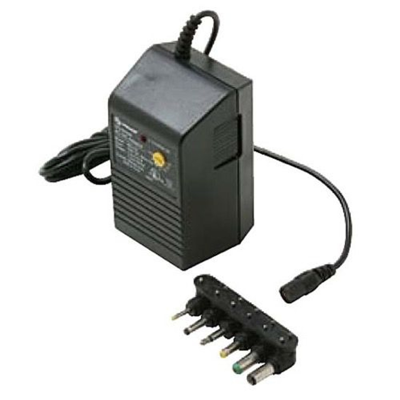 Eagle Universal Power Supply Adapter 300 mA AC/DC with 6 Detachable Plugs Converter Volt UL Transformer 110 VAC 50-60 Hz Adapter with Switchable Voltage Outputs 1.5, 3, 4.5, 6, 7.5, 9, 12 VDC