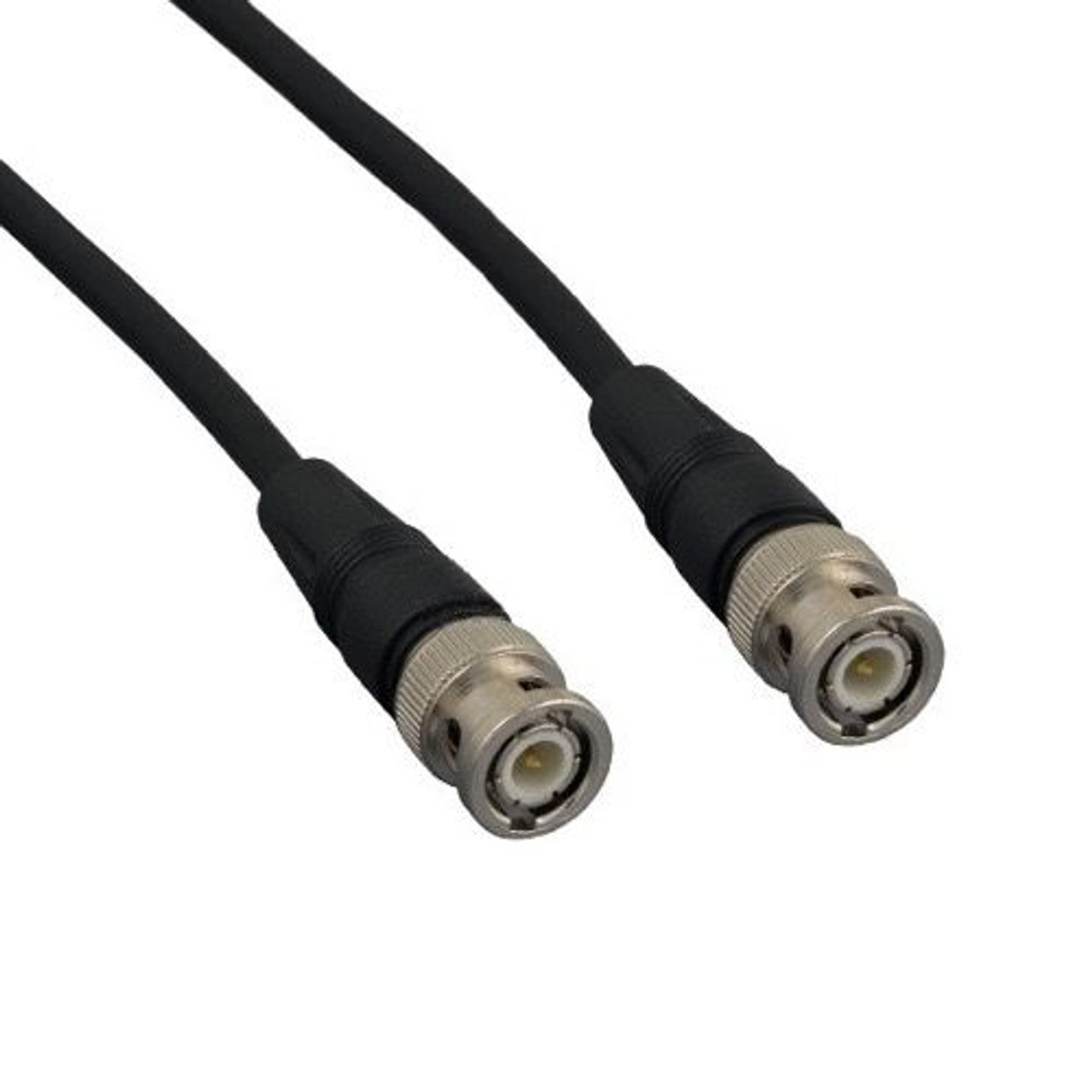 Steren 205-547 50' FT RG59 Coaxial Cable BNC Connector Each End 15 Meter Male to Male Black RG-59 Coaxial Cable with Factory Installed BNC Connectors for Improved Audio Video Connections, Part # 205547