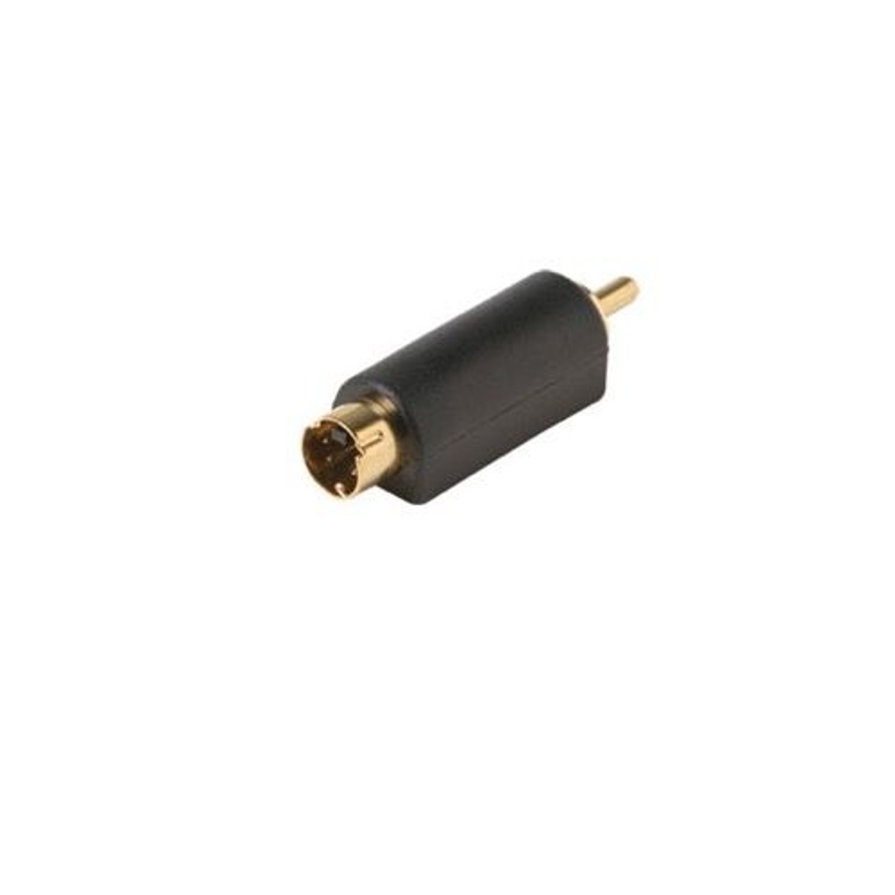 Eagle S-Video Male to RCA Male Adapter VHS Gold 4 Pin Converter Plated Contacts 1 Pack Stereo Cable Connector Audio Video Tool Less Hook-Up Component Connector