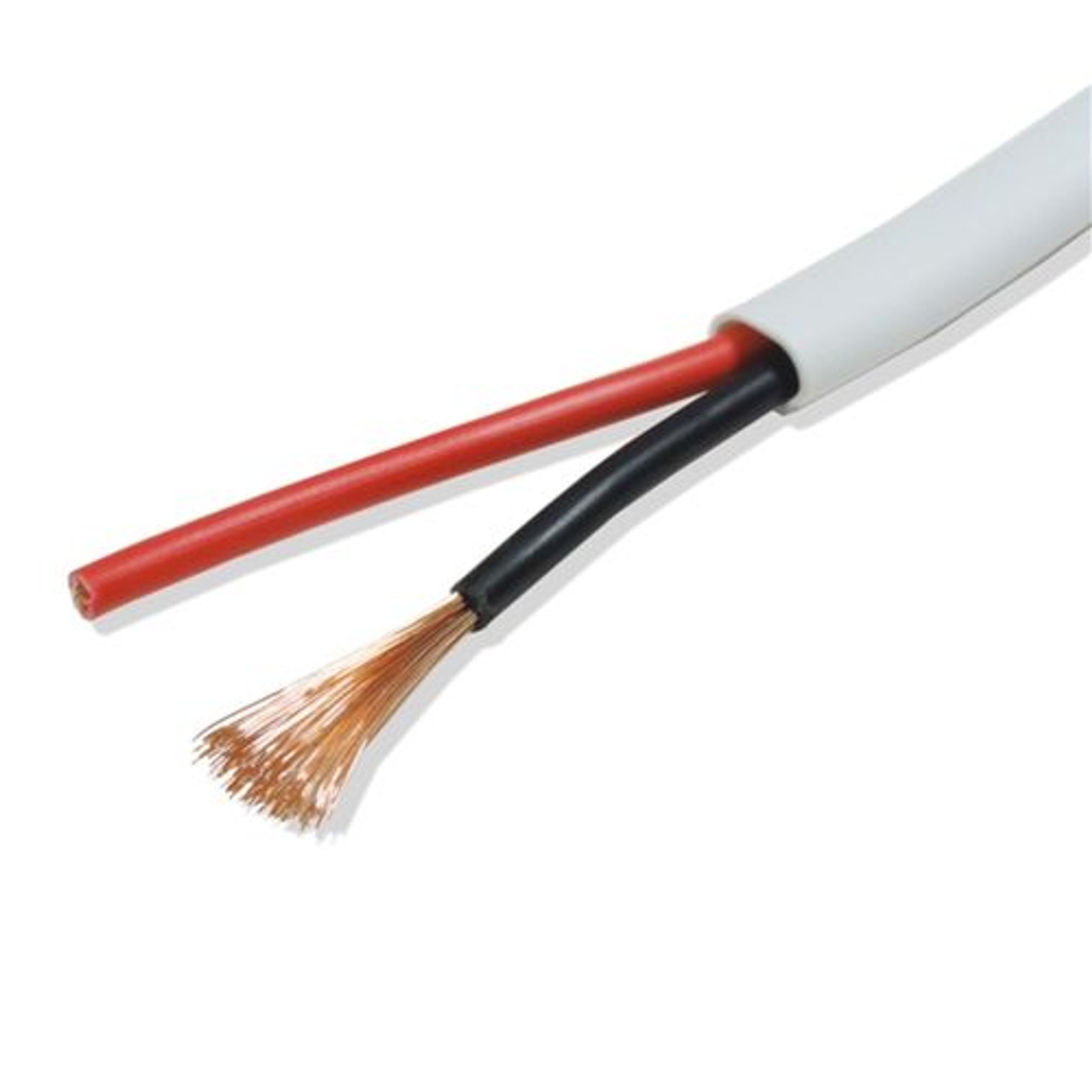 Steren 255-932WH-100 16/2 Speaker Cable 100' FT Bulk Cable Pro Grade Audio 16 AWG White 16 Gauge 2-Wire Digital Stranded Copper Conductor High Strand Count PVC Jacket UL Listed In-Wall Flexible, Bulk Cable Roll
