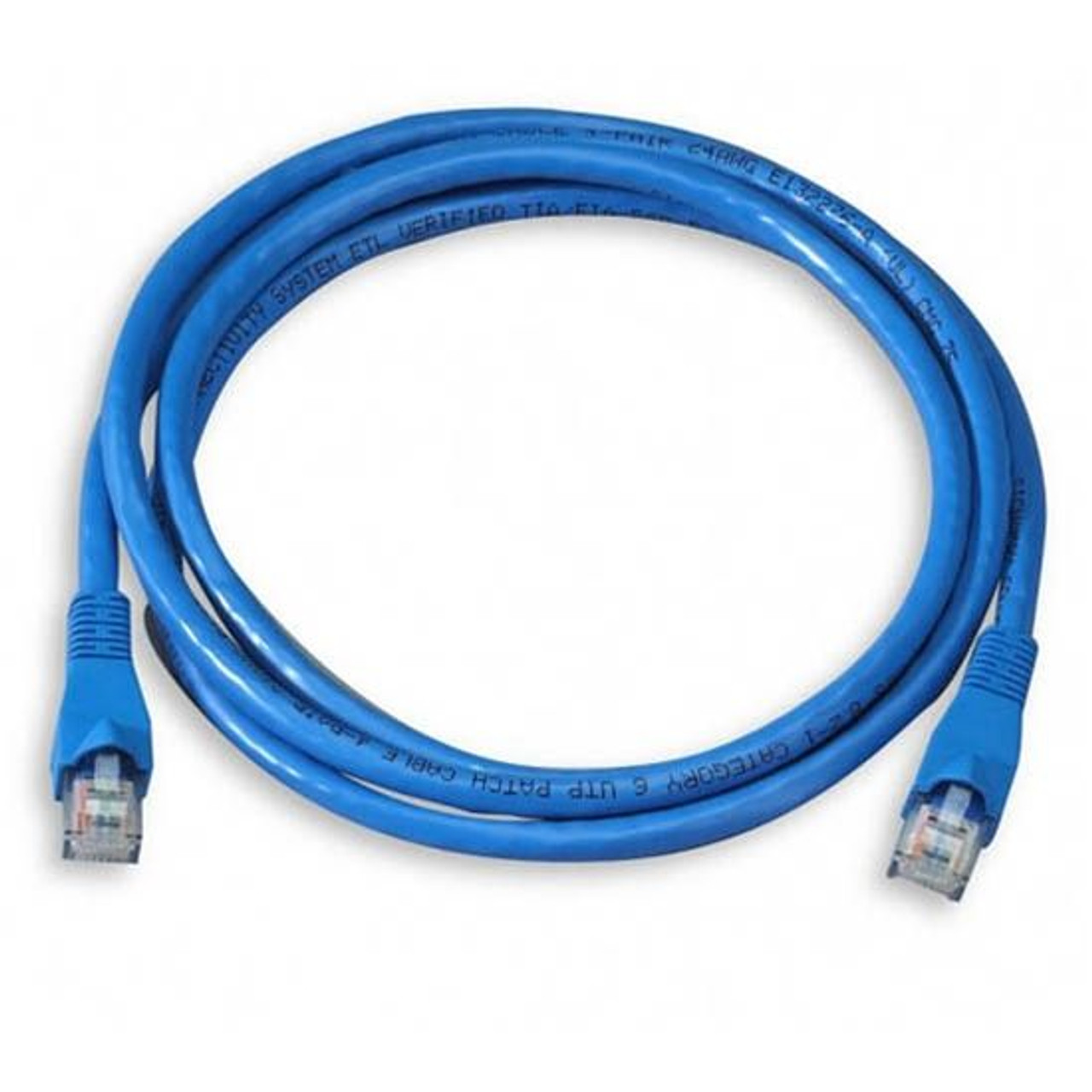Eagle 50' FT CAT5e Patch Cord Copper Cable Blue Molded Snagless Boot 350 MHz RJ45 UTP Network Patch 24 AWG Copper Stranded Male to Male RJ-45 Enhanced Category 5e High Speed Ethernet Data Computer Jumper
