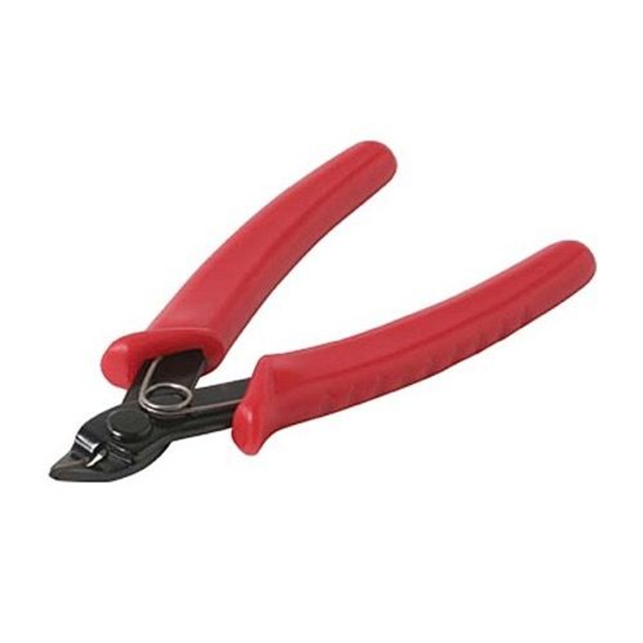 Steren 993-620 Wire Cutter 5" Inch Hardened Steel Tool Spring Loaded Miniature Flush Cutter Hardened Steel Red Soft Cusion Handles Spring Loaded Pro Grade Wire Flush Cutter Tool, Part # 993620