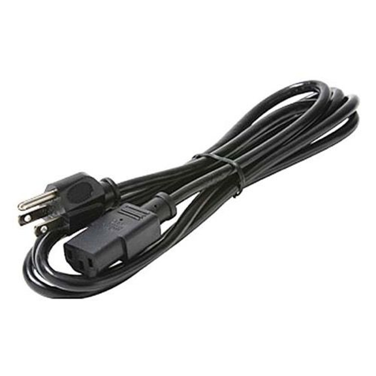 Eagle 6' FT Computer AC Power Cord Cable 3 Prong Polarized 120 VAC 18 AWG 3 Conductor UL Listed Black Jacket 1875 Watt Double Insulated Grounded Female Plug Replacement Cable Standard, Part # PWR-1000-06