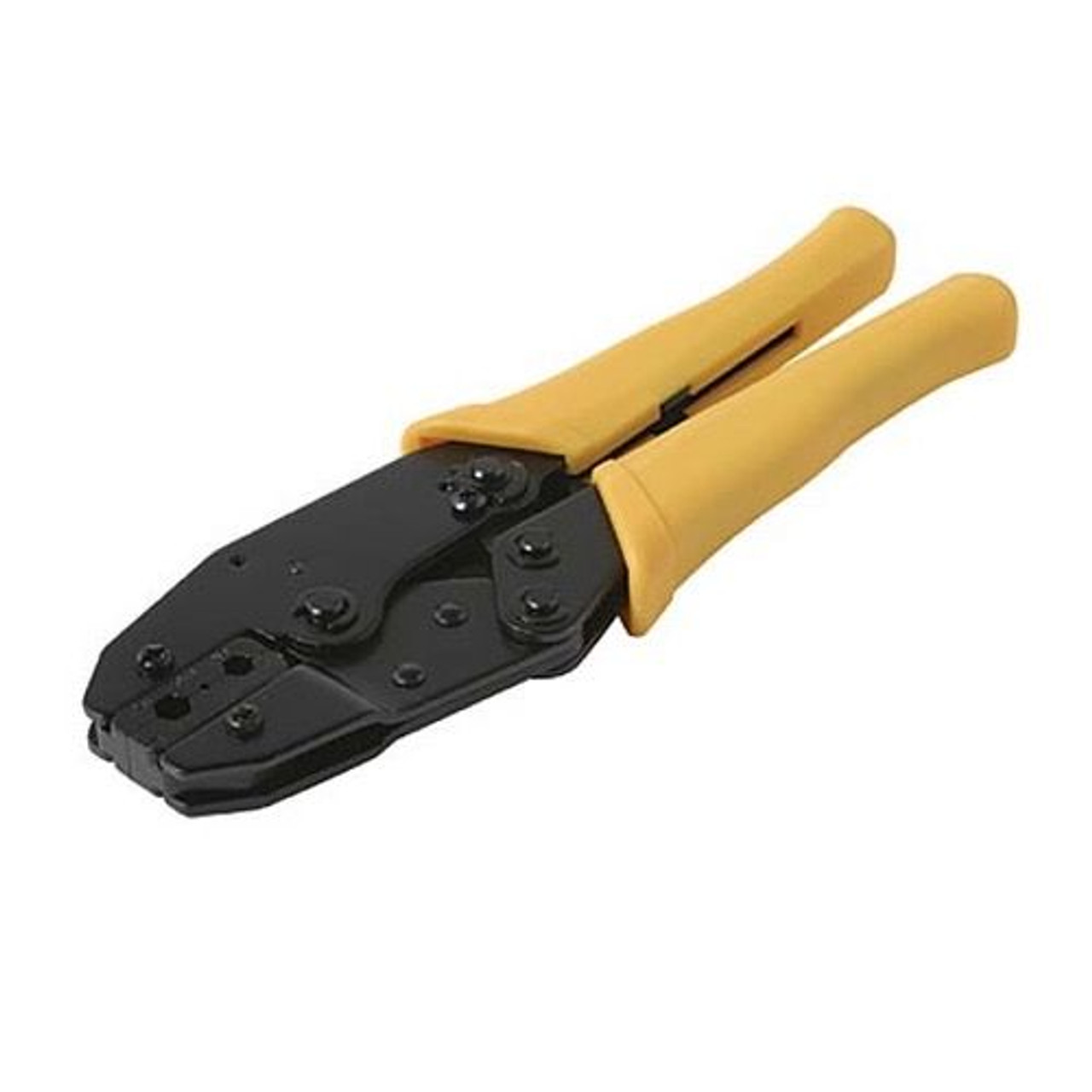 Eagle Ratchet Crimping Tool Coaxial R58 RG69 Hex Cavity RG62 9" Inch Design Tool Connector HT-336A for RG-58 RG-59 RG-62 F Coaxial Connectors Plugs