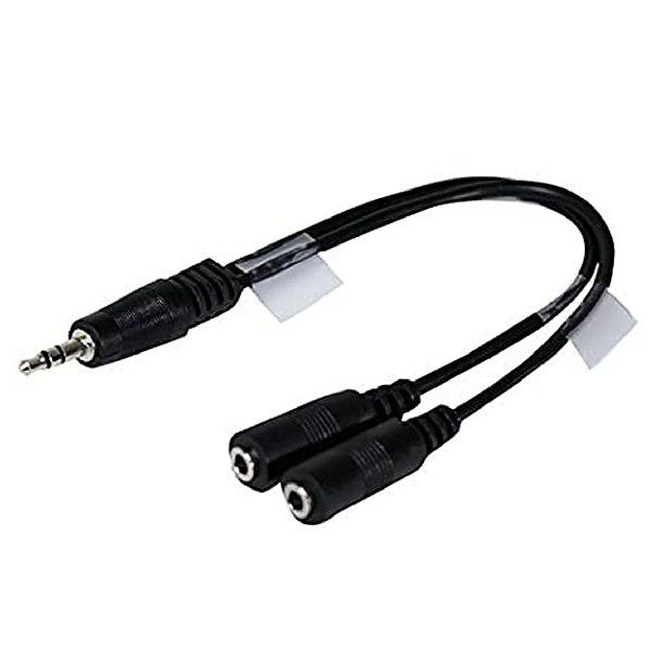 Eagle 6 Inch 3.5 mm Stereo Male to Dual 3.5mm Female Cable Stero Y Adapter 6" Inch Pure Oxygen Free Copper Fully Molded Jacket Interconnect Cable