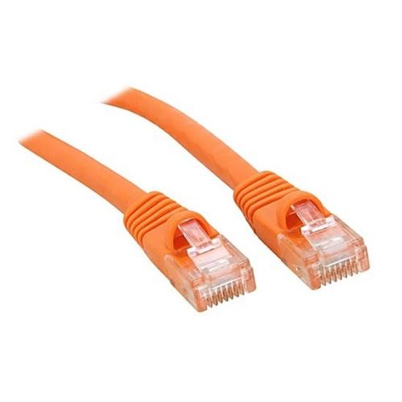 Steren 308-903OR 3' FT CAT6 Patch Cord Cable Orange 24 AWG Stranded Copper UTP Snagless RJ45 Gold Flush Molded Booted 550 MHz RJ-45 Network Male to Male, Part # 308903-OR