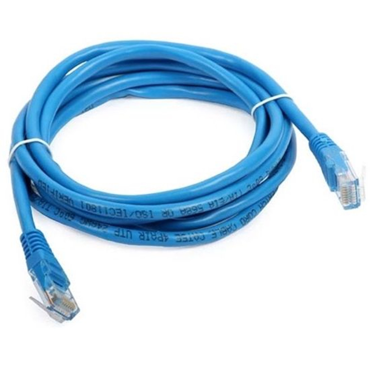 Steren 308-507BL 7 FT CAT5e Cable Blue Patch Cord UTP RJ45 350 MHz Ethernet Network 24 AWG Copper Stranded Male to Male RJ-45 Enhanced Category 5e High Speed Data Computer Gaming Jumper, Part # 308507-BL
