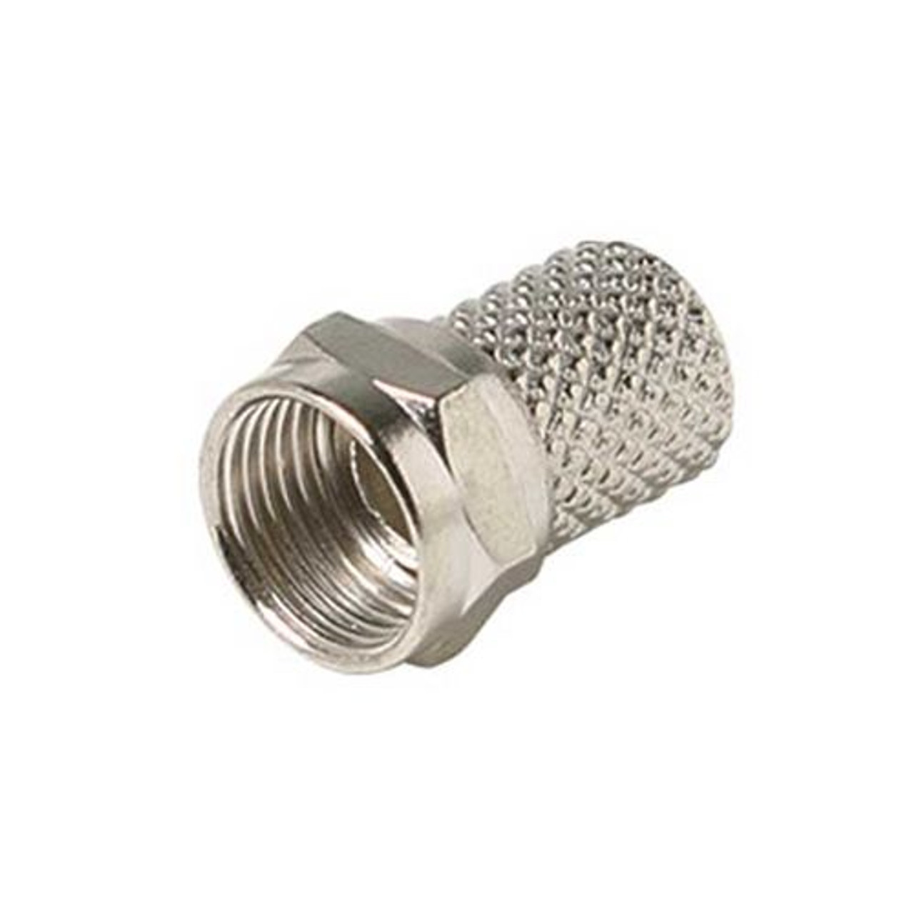 Eagle RG59 Twist-On F-Connector 100 Pack Nickel Plated RG-59 Coaxial Cable Connector 1 Pack Tool Less Antenna Video Data Signal Connectors