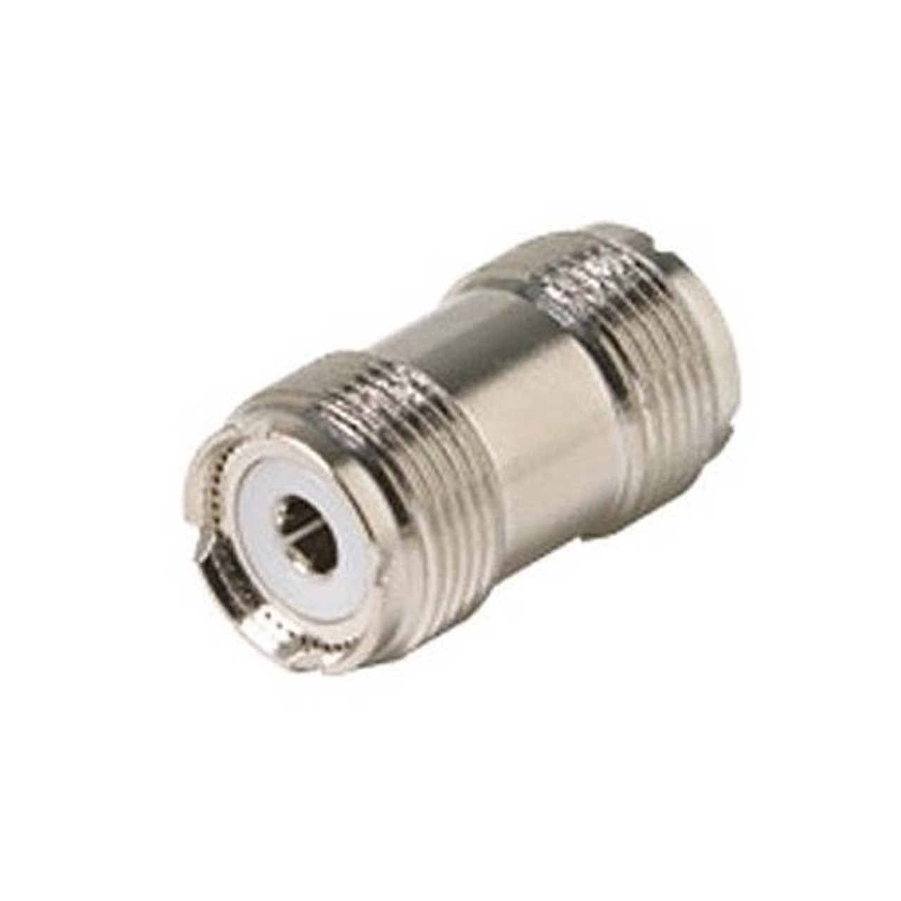 Eagle UHF Coupler Female to Female Inline Adapter Coaxial Connector Double UHF Female In-Line Jack to Jack Commercial Grade Nickel Plated with Delrin Insulator TV Antenna Satellite Components Plug