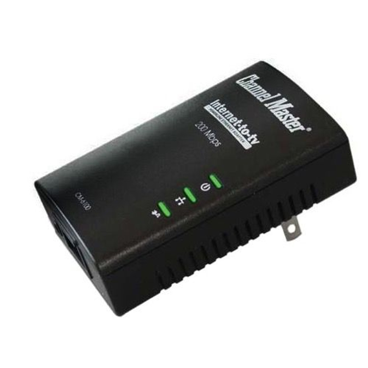Channel Master CM6100 Ethernet Over Powerline Adapter Kit 1 Port Network  200 Mbps Transmission Rate