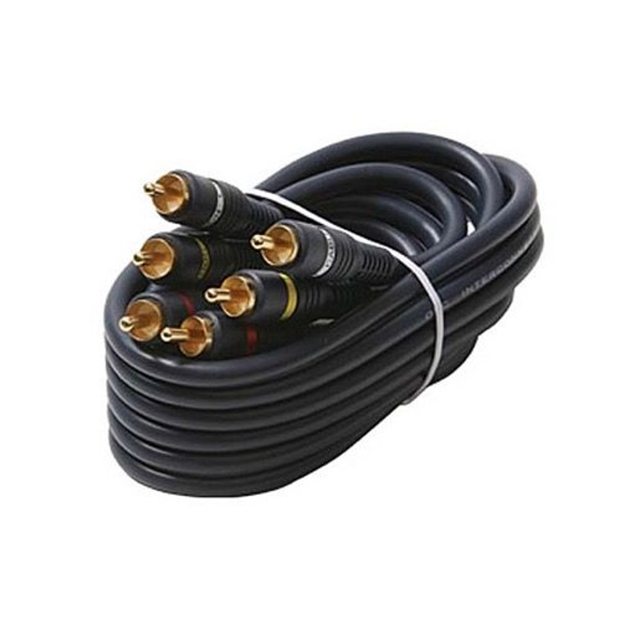 Eagle 3' FT 3 RCA Composite Cable Male male Gold Audio Video Shielded Home Theater Python Gold Plate Connectors Blue Audio Video Shielded Home Theater Stereo RCA